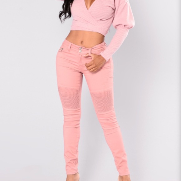 Fashion Nova Denim - Pink fashion nova jeans